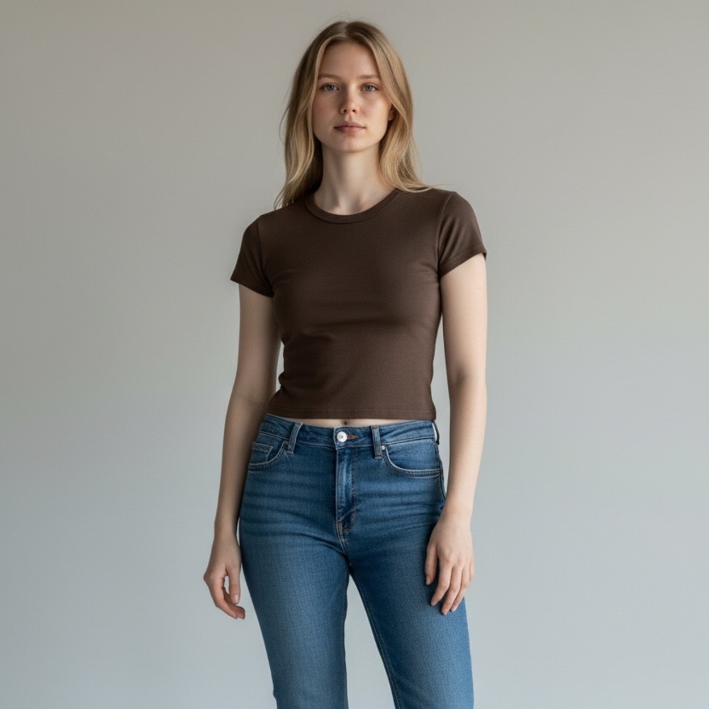Brandy Melville John Galt Olive Green Baby-T